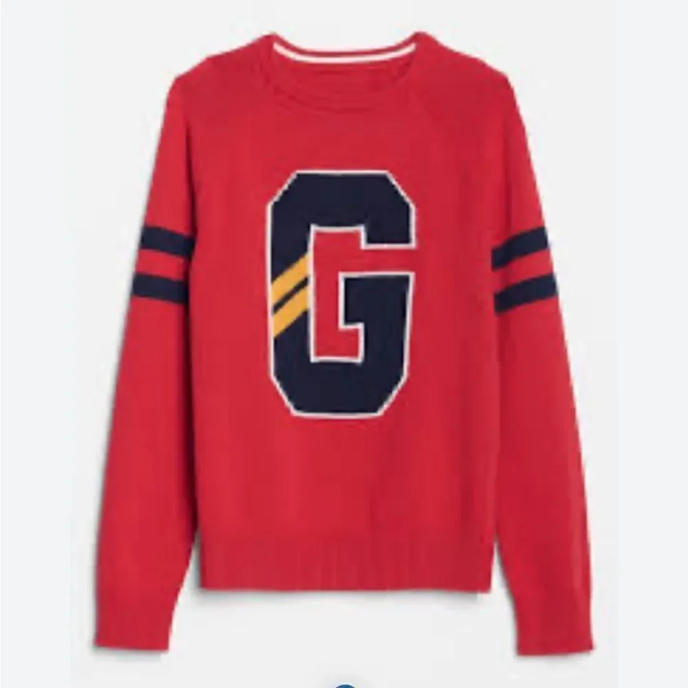 GAP Monogram Logo Graphic Sweater Size M (8-9)